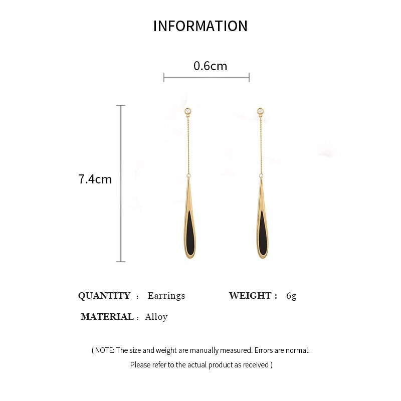 Cercei cu picătură pătrați geometrici simpli pentru femei, moda coreeană, linie de culoare aurie, cercei lungi cu ciucuri, cadou de bijuterii de petrecere