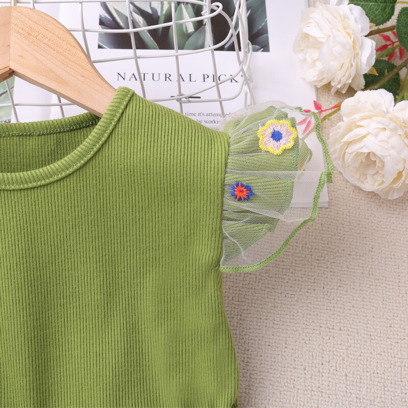 Huumorikarutüdrukute uued suveriided Kärbsevarrukatega Splice Armas ja armas võrkkleit 2–6 aastat vana