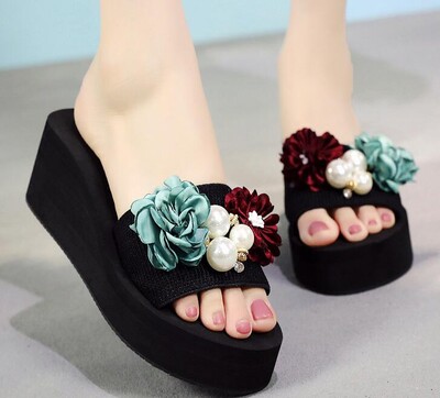 Plus mărime 35-41 papuci de tip camelie lucrați manual femei 3cm/6cm pantofi sandalia feminină cu vârf deschis papuci cu platformă muli pantofi femei