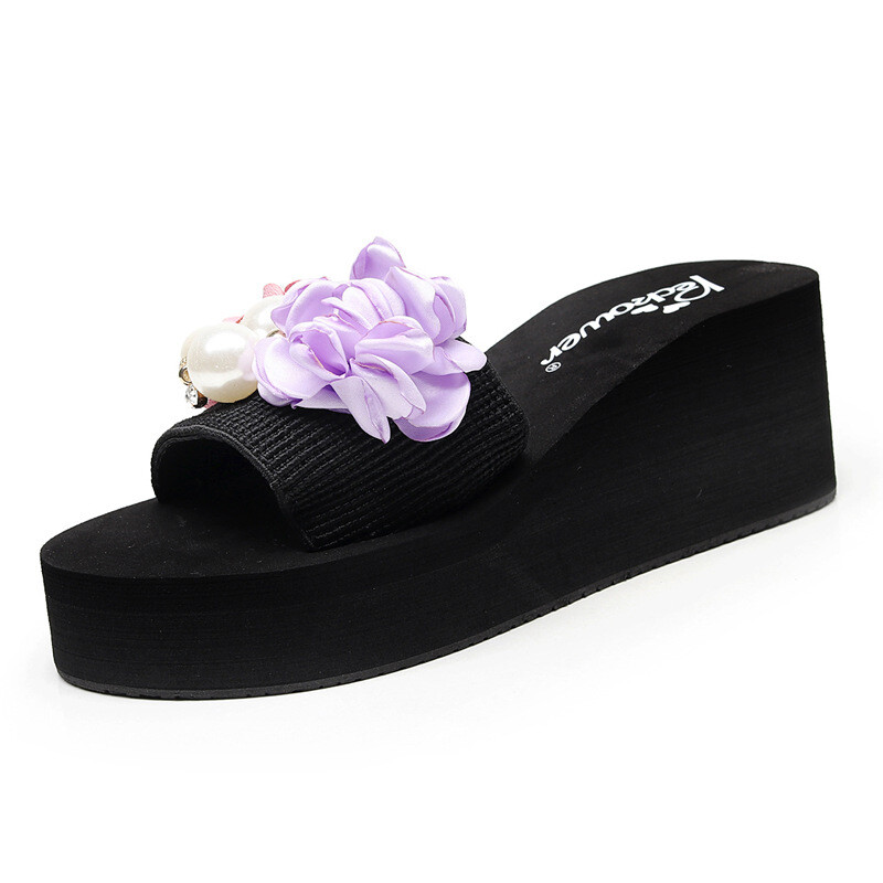 Plus mărime 35-41 papuci de tip camelie lucrați manual femei 3cm/6cm pantofi sandalia feminină cu vârf deschis papuci cu platformă muli pantofi femei