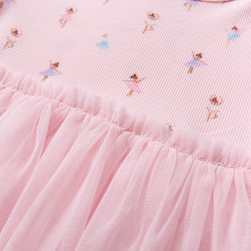 Little Maven 2024 de vară pentru fetițe din bumbac îmbrăcăminte pentru copii pentru copii haine pentru fete rochie din plasă pentru dansator de balet din desene animate