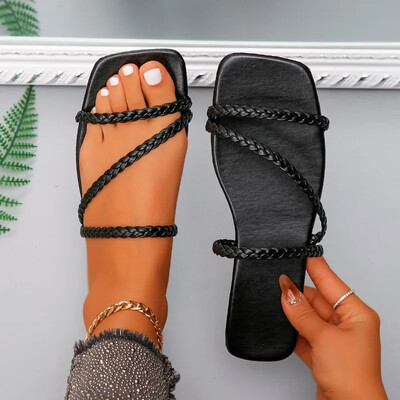 Moodsad naiste sussid naiste suvised uued hingavad libisemiskindlad välisjalatsid Naiste lamedad välisjalatsid naiste sussid