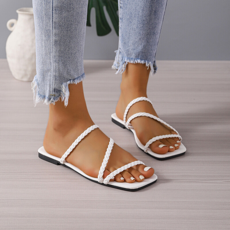 Moodsad naiste sussid naiste suvised uued hingavad libisemiskindlad välisjalatsid Naiste lamedad välisjalatsid naiste sussid