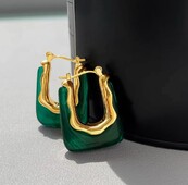 Rohelised roosad läbipaistvad vaigust kõrvarõngad naistele, tüdrukutele, geomeetrilised ebakorrapärased kõrvarõngad 2023. aasta uued trendikad kõrvaehted peole