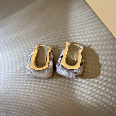 Rohelised roosad läbipaistvad vaigust kõrvarõngad naistele, tüdrukutele, geomeetrilised ebakorrapärased kõrvarõngad 2023. aasta uued trendikad kõrvaehted peole