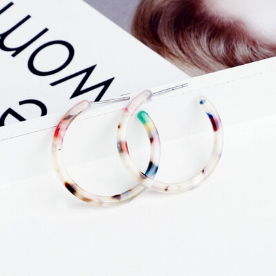 Kõrvarõngad naistele Tüdrukutele Mood Armsad Ilusad Lehesulge Geomeetria Värviline Ripp Rippuv Rippuv Trend Atsetaatlaud