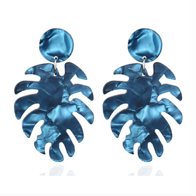 Kõrvarõngad naistele Tüdrukutele Mood Armsad Ilusad Lehesulge Geomeetria Värviline Ripp Rippuv Rippuv Trend Atsetaatlaud