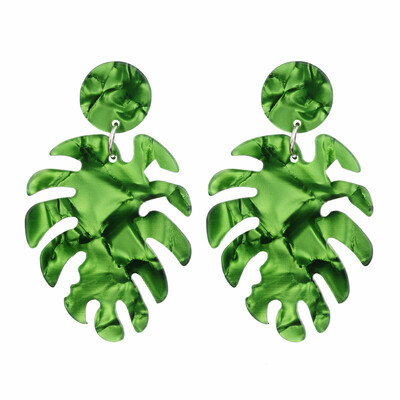 Kõrvarõngad naistele Tüdrukutele Mood Armsad Ilusad Lehesulge Geomeetria Värviline Ripp Rippuv Rippuv Trend Atsetaatlaud