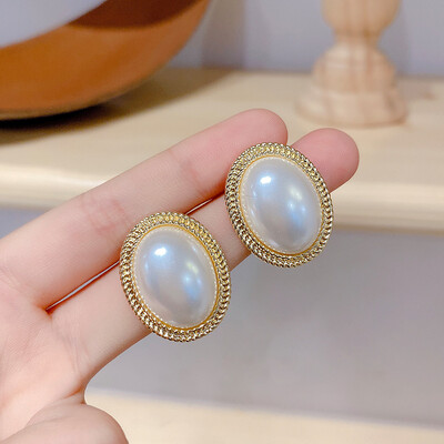 Cercei cu perle neregulate la modă, pentru femei, 2022, la modă, retro, culoare auriu, cercei cu perle simulate, pentru femei, bijuterii de nuntă