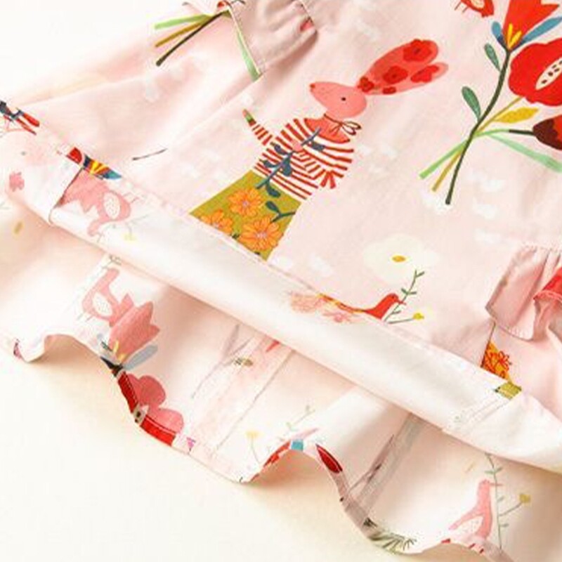 Bear Leader Lastekleidid Tüdrukutele Puidust kõrvarõngad Varrukateta Trükitud Kleit Suvine Igapäevane Vabaaja Stiilis Beebitüdrukute Riietus