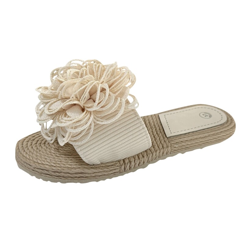 Naiste kingad pakkumisel Naiste kingad Mugavad lamedad sussid Moodsad lillelised ühe jalaga rannasussid Zapatos Mujer