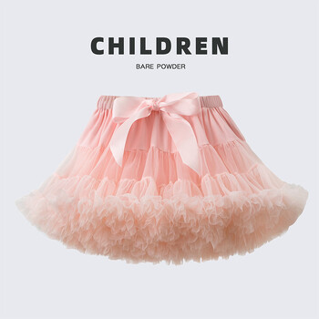 Детска пола Бебешки момичета Tutu Skirt Fluffy Children Балет Kids Pettiskirt Baby Girls Polies Princess Tulle Party Dance Polls