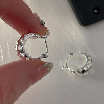 XIYANIKE Cercei cu cataramă ureche pătrată geometrică unică pentru femei, fete, modă coreeană, bijuterii noi, cadou pentru prieteni, petrecere серьги женские