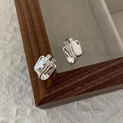 XIYANIKE Cercei cu cataramă ureche pătrată geometrică unică pentru femei, fete, modă coreeană, bijuterii noi, cadou pentru prieteni, petrecere серьги женские