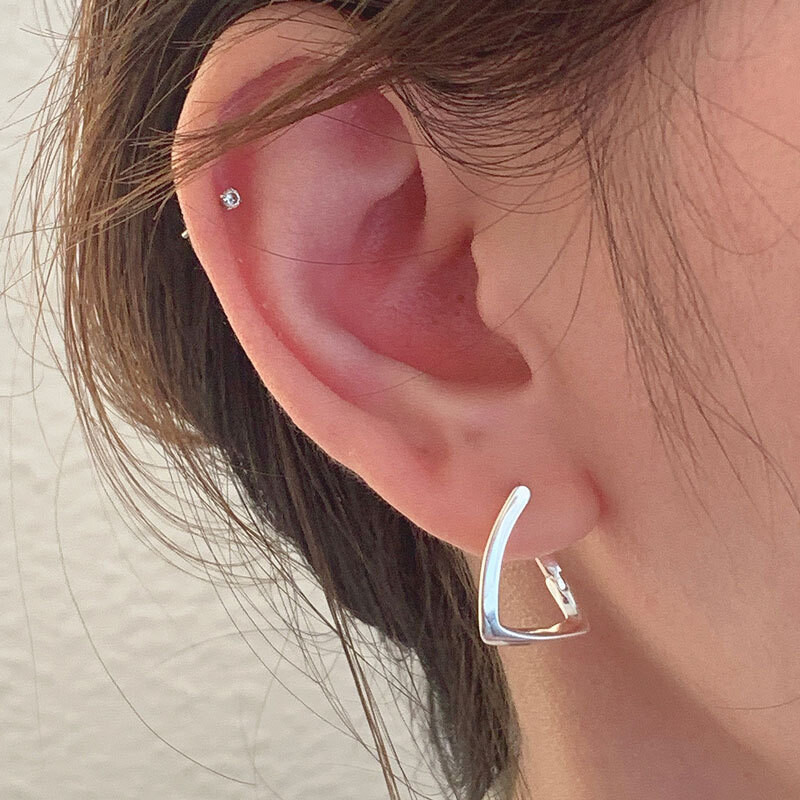 XIYANIKE Cercei cu cataramă ureche pătrată geometrică unică pentru femei, fete, modă coreeană, bijuterii noi, cadou pentru prieteni, petrecere серьги женские