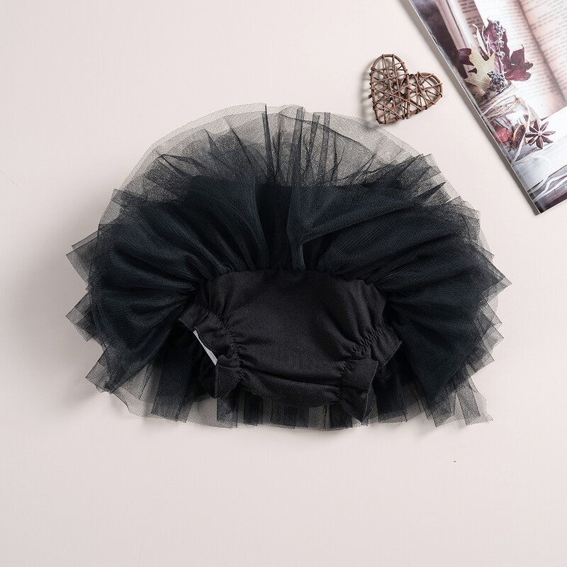 2024 m. naujas vasaros mažylių mergaičių mados sijonas Super Cool Rock Style Black Rainbow Tiulis Sijonas Tutu