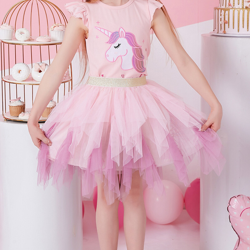 VIKITA Mergaičių Tutu Sijonai Vaikų Spektaklis Gimtadienio Vakarėlis Baletas Mini Sijonas Merginoms Netaisyklingo tinklelio sluoksniuotos torto sijonai Vaikiški drabužiai