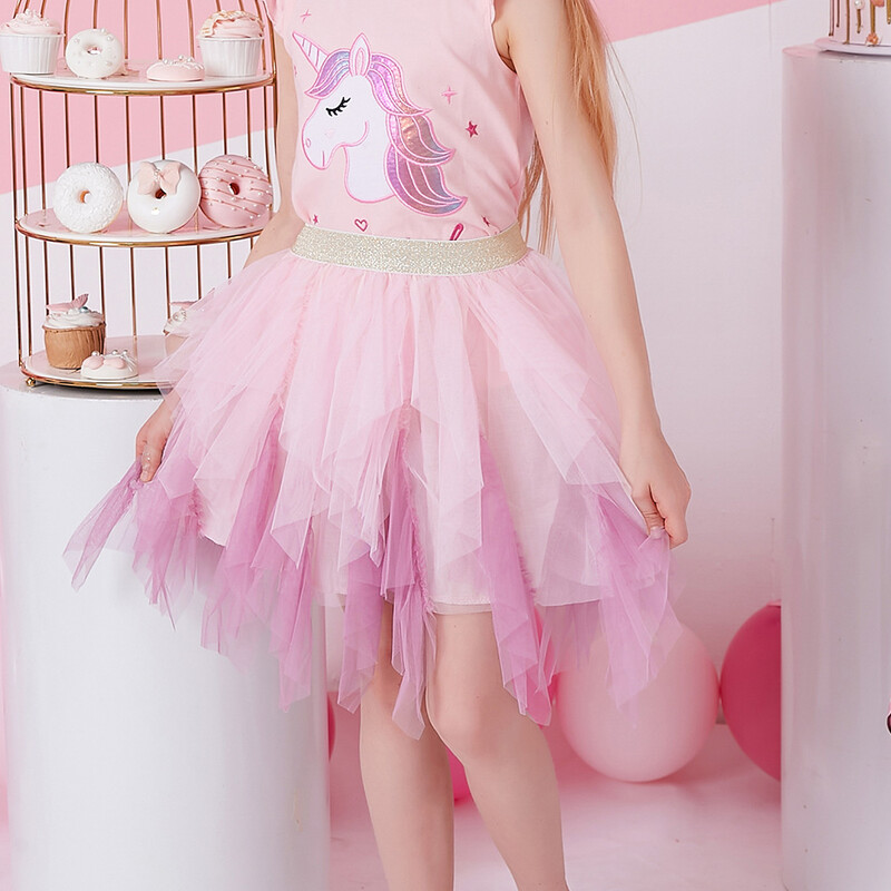 VIKITA Mergaičių Tutu Sijonai Vaikų Spektaklis Gimtadienio Vakarėlis Baletas Mini Sijonas Merginoms Netaisyklingo tinklelio sluoksniuotos torto sijonai Vaikiški drabužiai