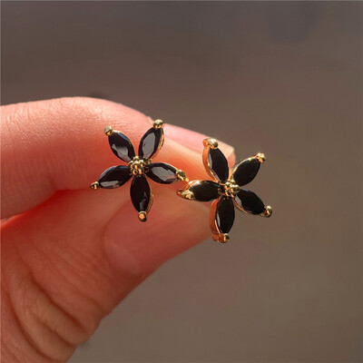 Armsad naiste väikesed tärniga kõrvarõngad võluvad hõbedased vikerkaare tsirkoonkivist pulmaehted naistele