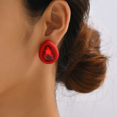 Kalnų krištoliniai auskarai moterims Nauji kvadratiniai auskarai pendientes 2023 m. tendencijų geometriniai biuro vakarėlio dovanos madingi papuošalai