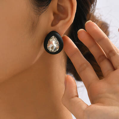 Kalnų krištoliniai auskarai moterims Nauji kvadratiniai auskarai pendientes 2023 m. tendencijų geometriniai biuro vakarėlio dovanos madingi papuošalai