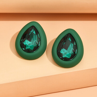 Kalnų krištoliniai auskarai moterims Nauji kvadratiniai auskarai pendientes 2023 m. tendencijų geometriniai biuro vakarėlio dovanos madingi papuošalai