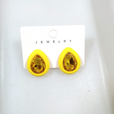 Kalnų krištoliniai auskarai moterims Nauji kvadratiniai auskarai pendientes 2023 m. tendencijų geometriniai biuro vakarėlio dovanos madingi papuošalai