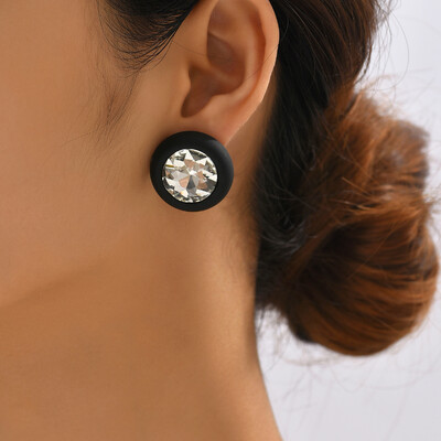 Kalnų krištoliniai auskarai moterims Nauji kvadratiniai auskarai pendientes 2023 m. tendencijų geometriniai biuro vakarėlio dovanos madingi papuošalai