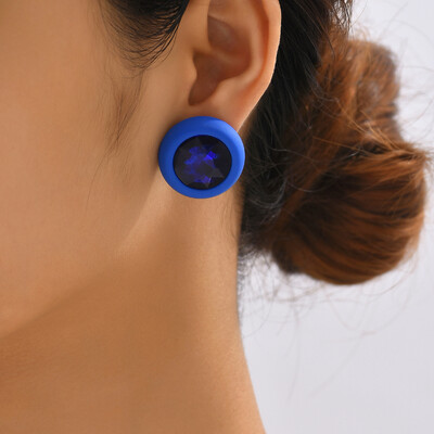 Kalnų krištoliniai auskarai moterims Nauji kvadratiniai auskarai pendientes 2023 m. tendencijų geometriniai biuro vakarėlio dovanos madingi papuošalai