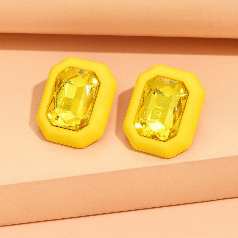 Kalnų krištoliniai auskarai moterims Nauji kvadratiniai auskarai pendientes 2023 m. tendencijų geometriniai biuro vakarėlio dovanos madingi papuošalai