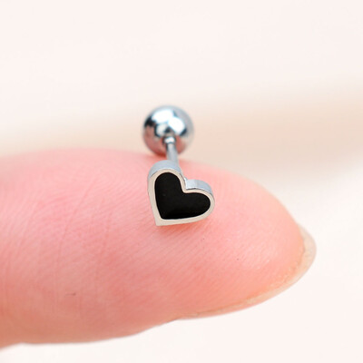 1 bucată cercei din oțel inoxidabil pentru femei, margaretă, fluture, șuruburi în spate, șuruburi minuscule, Helix, cartilaj, lobul tragus, piercing la ureche, bijuterii