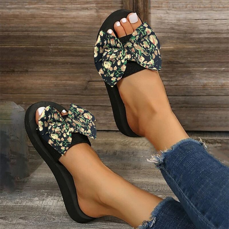 Suvised vibu rannasussid Naiste vabaaja lamedad lillelised rannasussid Moodsad, lamedad, lahtise varbaga sandaalid rannasussid, naiste sandaalid