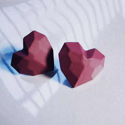 Cercei tip inimă mare de culoare albă pentru femei, fete, coreeană, dragoste, glazură, estetică, viața de zi cu zi, bijuterii minimaliste, piercing ureche