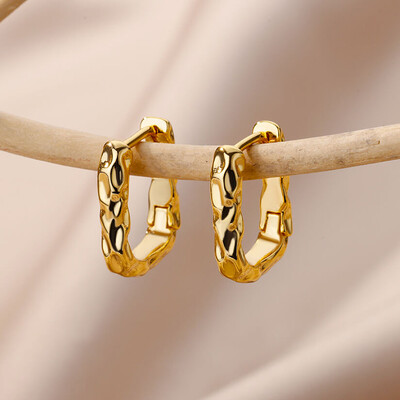 Cercei cu cerc din oțel inoxidabil pentru femei, de culoare aurie, cercei cu perle de modă, piercing, 2023, tendințe noi, bijuterii de lux aretes mujer