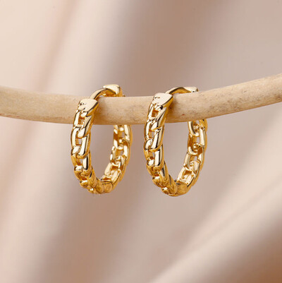 Cercei cu cerc din oțel inoxidabil pentru femei, de culoare aurie, cercei cu perle de modă, piercing, 2023, tendințe noi, bijuterii de lux aretes mujer