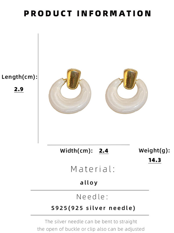 Retro lihtsad geomeetrilised ringkõrvarõngad Naiste Luksuslikud Kvaliteet Ehted Piercing Kõrva Aksessuaarid Naiste Kõrvarõngad Trend Uus