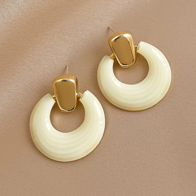 Retro lihtsad geomeetrilised ringkõrvarõngad Naiste Luksuslikud Kvaliteet Ehted Piercing Kõrva Aksessuaarid Naiste Kõrvarõngad Trend Uus