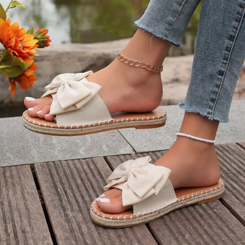 2024. aasta kuum sooduspakkumine Naiste kingad, lahtise ninaga naiste sussid, suvised kikilipsud, soliidne tald vabas õhus, lamedad, suured sussid