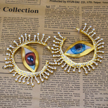 Μπαρόκ στυλ Vintage κράμα Σκουλαρίκια Big Eyes Dangle για Γυναικεία Κοσμήματα Νέα άφιξη Μόδα Exaggerated Lady Ears\' Αξεσουάρ