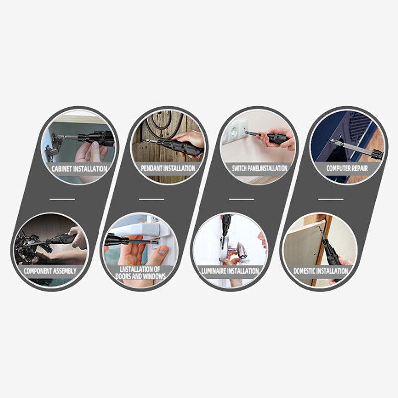 „Maizhe“ įkraunamas elektrinis ir rankinis „Duo“ atsuktuvas 3,6 V belaidis mini elektrinis įrankis su LED lempute, skirtas „pasidaryk pats“ namų ūkiui