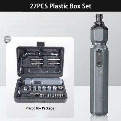 Mini șurubelniță electrică fără fir manuală/baterie cu litiu reîncărcabilă automată de uz casnic burghiu electric mic Instrument de șurubelniță