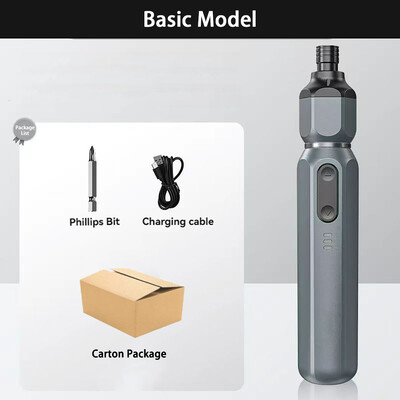 Mini șurubelniță electrică fără fir manuală/baterie cu litiu reîncărcabilă automată de uz casnic burghiu electric mic Instrument de șurubelniță