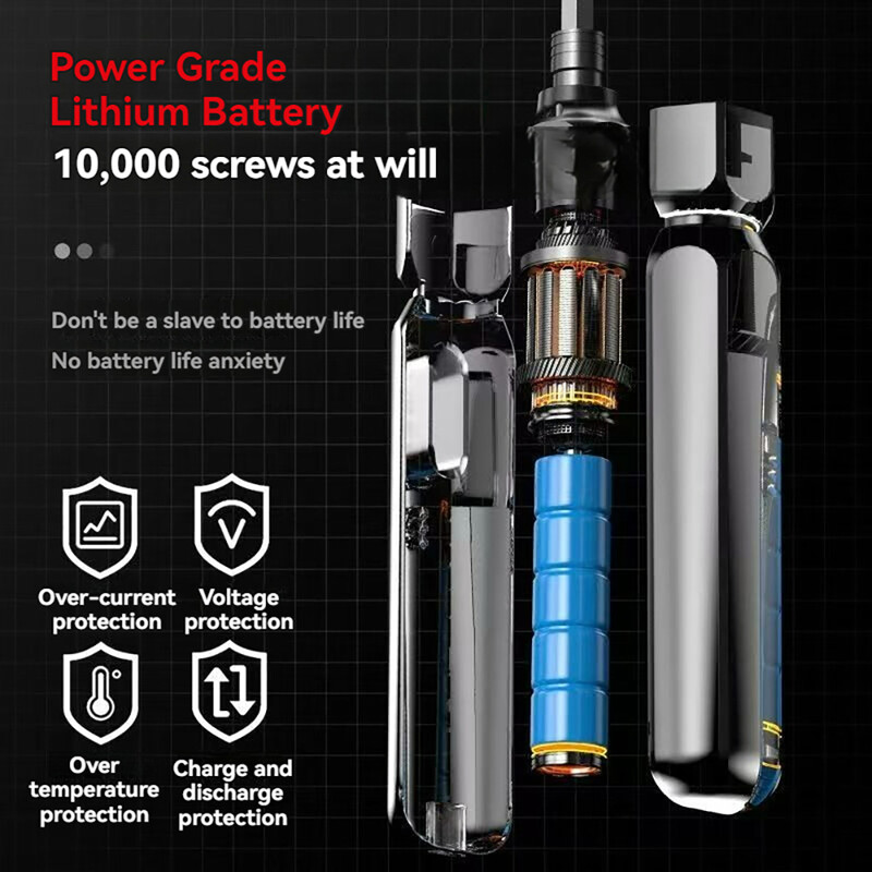 Mini șurubelniță electrică fără fir manuală/baterie cu litiu reîncărcabilă automată de uz casnic burghiu electric mic Instrument de șurubelniță