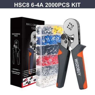 Gnybtų gnybtų užspaudimo įrankiai Mini elektrinės replės HSC8 6-4/6-6(0,25-10mm²/0,25-6mm²) Laido jungties taisymo spaustukas