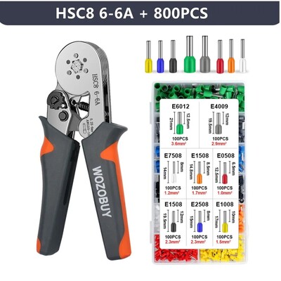 Gnybtų gnybtų užspaudimo įrankiai Mini elektrinės replės HSC8 6-4/6-6(0,25-10mm²/0,25-6mm²) Laido jungties taisymo spaustukas