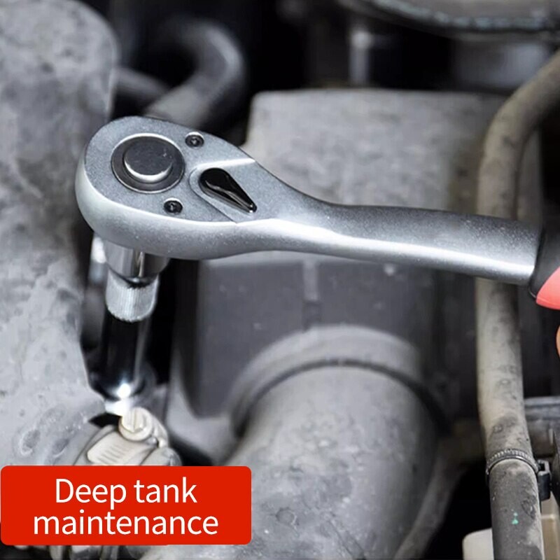 1/4 3/8-tolline põrk-mutrivõti 24-hambalise ajamiga põrk-mutrivõtme tööriist Mitmeotstarbeline DIY käsitööriista põrkkäepidemega mutrivõti