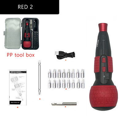 DONUMEH Șurubelniță electrică Mini mașină de găurit fără fir 3.6V Baterie cu litiu Manuală și Lumină LED de încărcare USB electrică pentru ACASA DIY