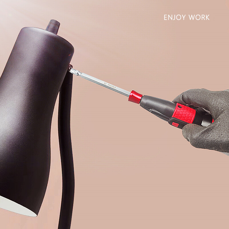 DONUMEH Șurubelniță electrică Mini mașină de găurit fără fir 3.6V Baterie cu litiu Manuală și Lumină LED de încărcare USB electrică pentru ACASA DIY