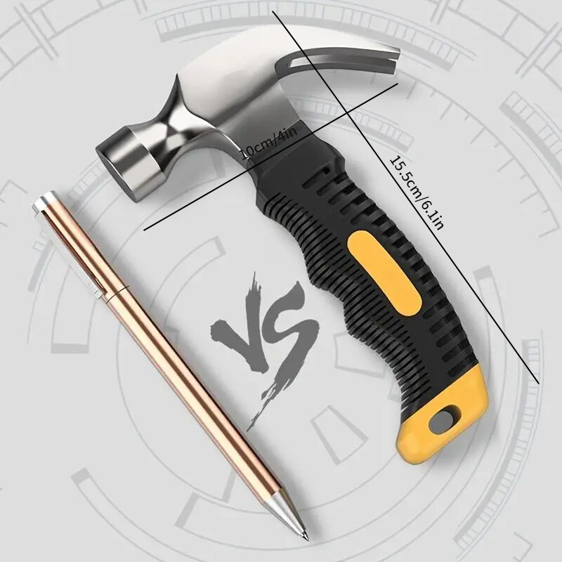 Mini multifunktsionaalne sarvehaamer naelhaamer siiami vasar Kodu auto põgenemisfunktsioon Ram`s Horn Hammer kaasaskantav evakuatsioonivasar