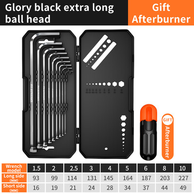 GREENER šešiabriaunių raktų rinkinys šešiakampių veržliarakčių atsuktuvų rinkiniai, kombinuoti dėžutėje, universalus sukimo momento ilgio metrikas su rankovėmis Rankiniai įrankiai dviratis